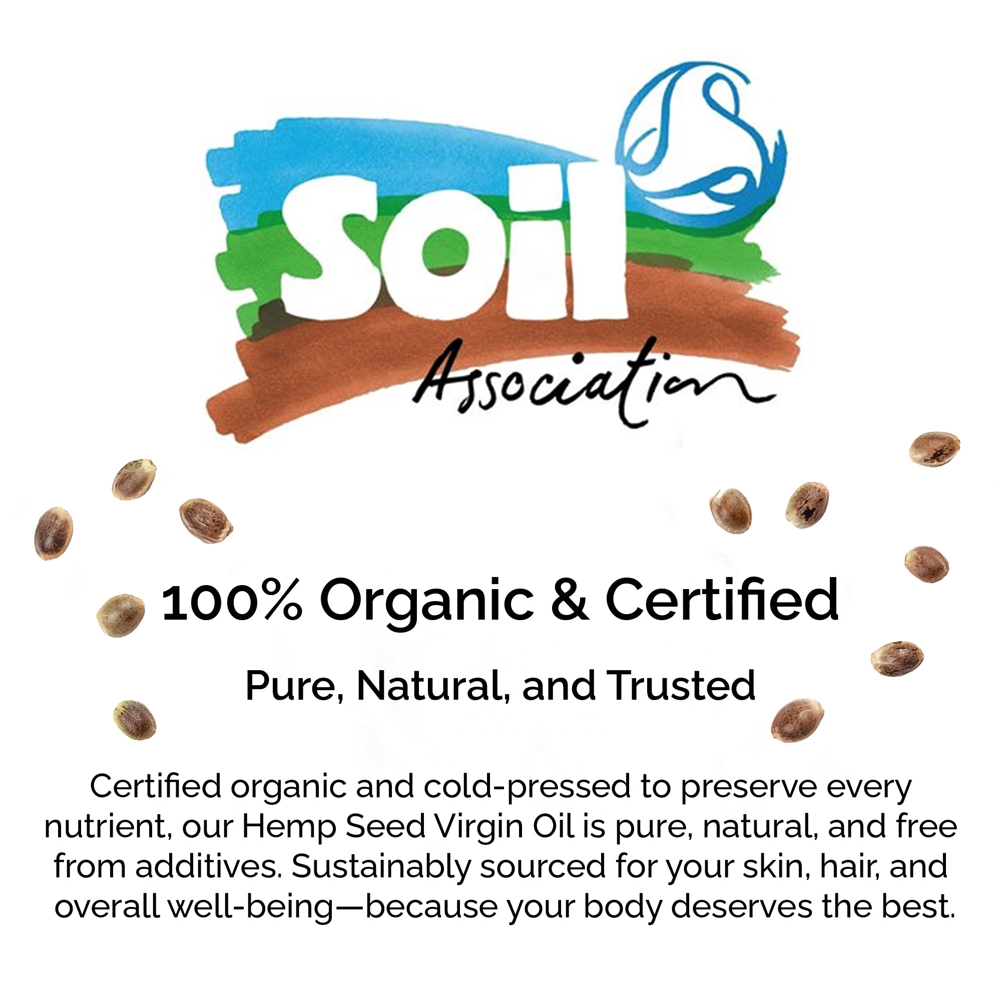 Huile de graines de chanvre Bio - 100 % Vierge (Certifiée par Soil Association)