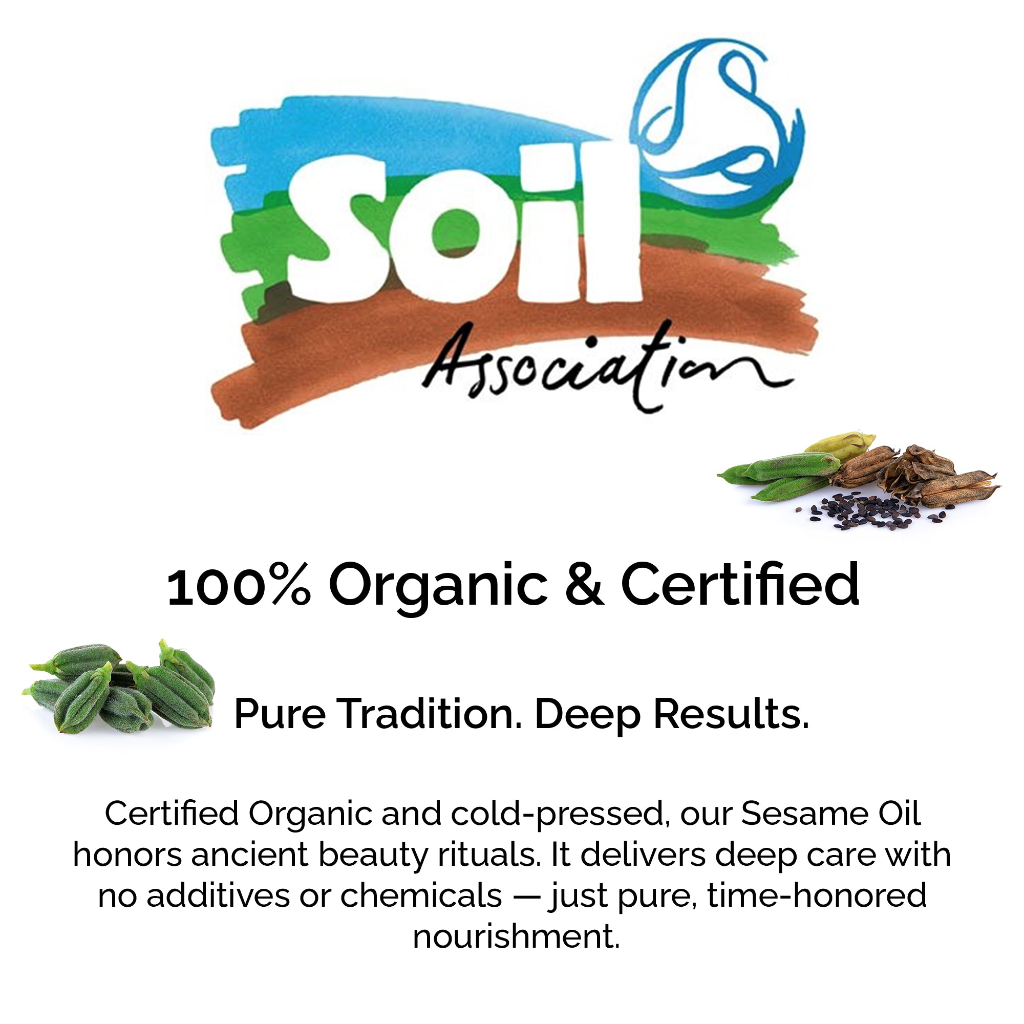Organic Sesame Seed Oil – 100% Pure, Cold-Pressed for Face, Skin, Hair & Massage
