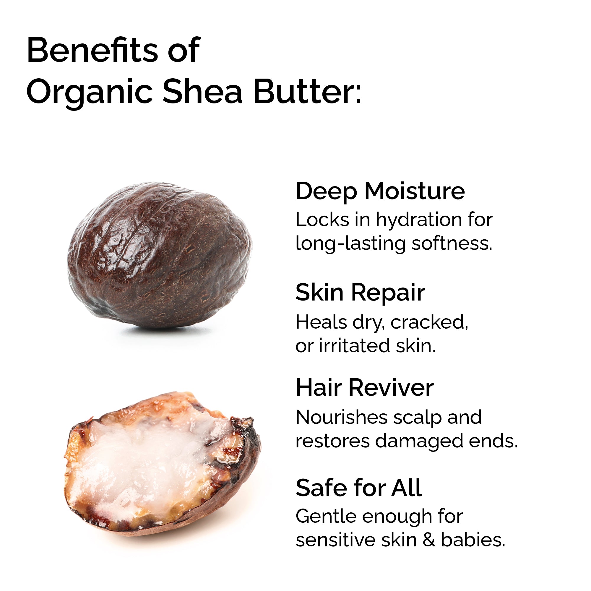 Organic Shea Butter (Unrefined) - 100% Pure & Certified by The Soil Association | Deep Repair & Intense Nourishment