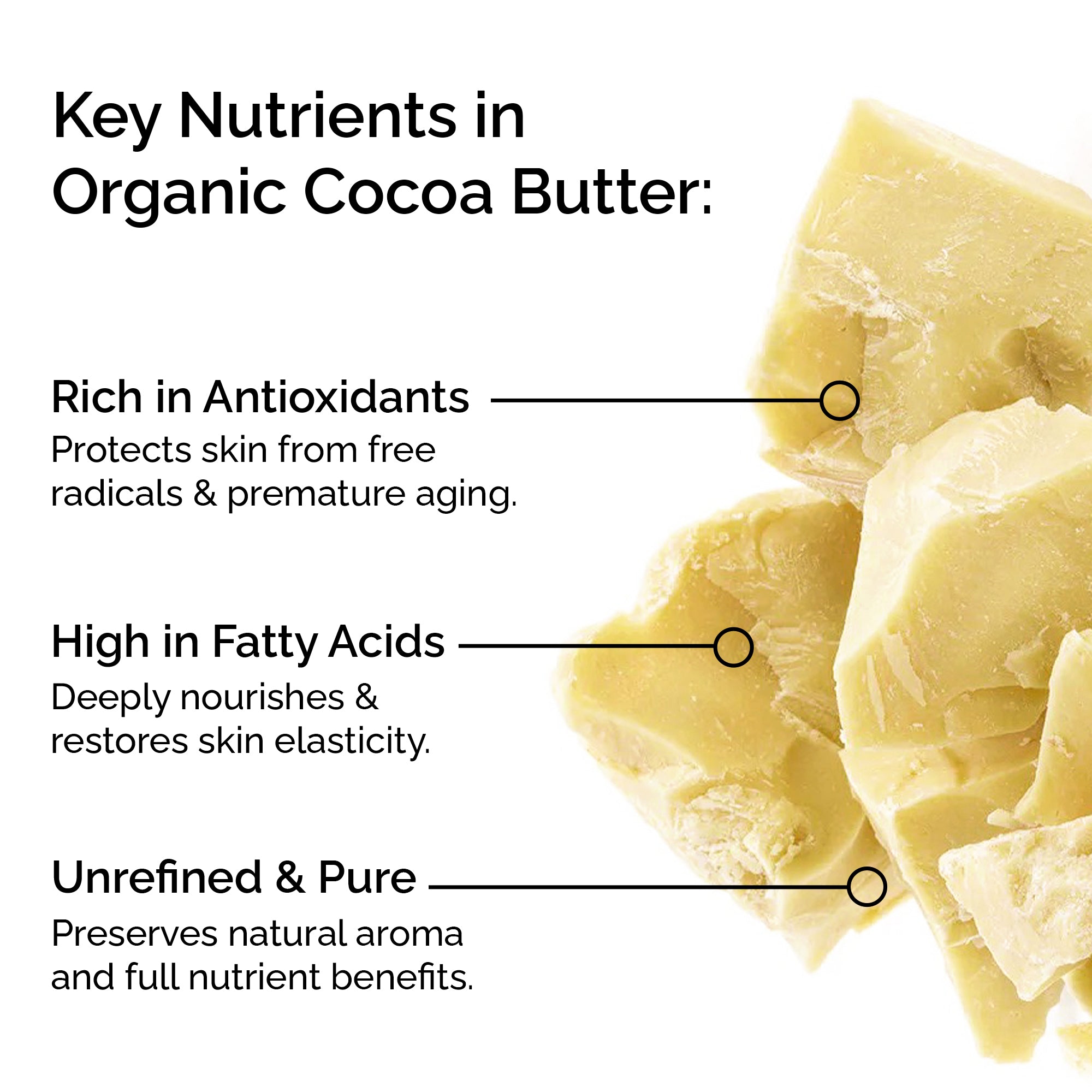 Beurre de Cacao Vierge – 100% Pur beurre