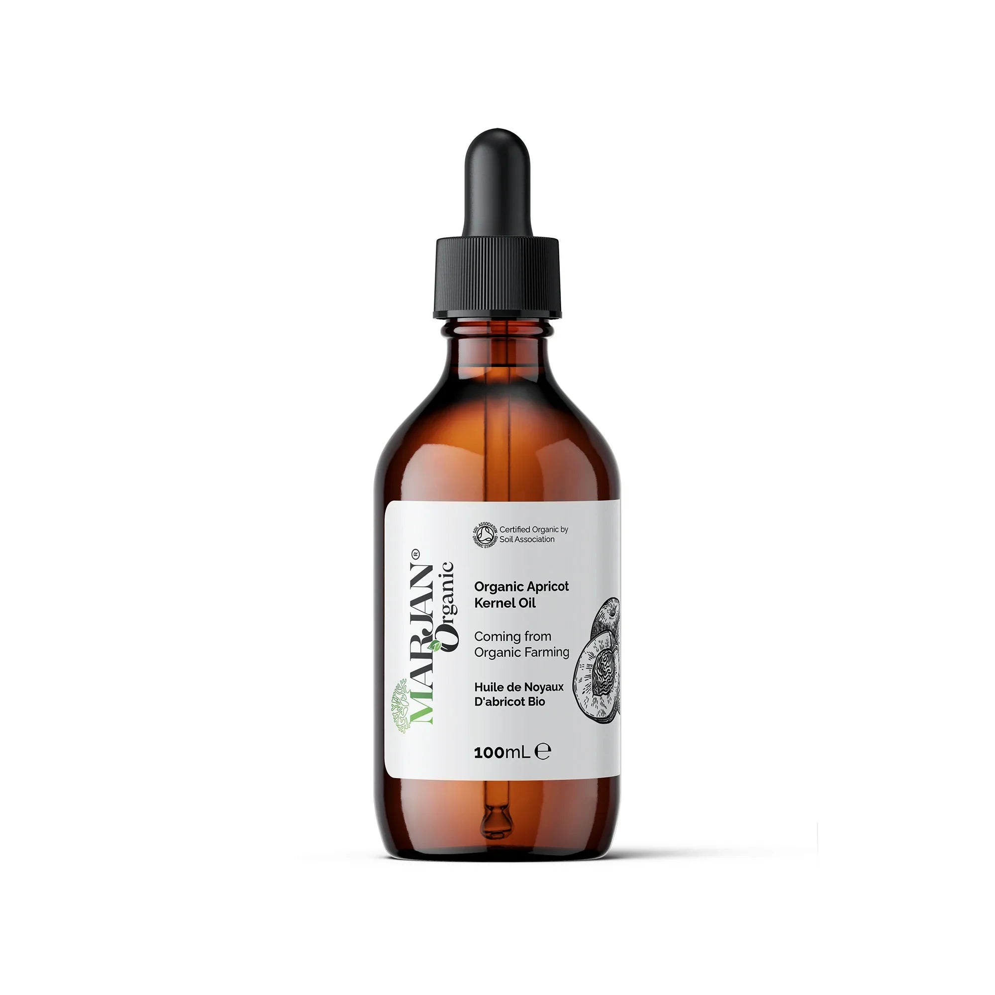 Organic Apricot Kernel Oil – 100% Pure & Cold-Pressed for Face, Body & Hair Care