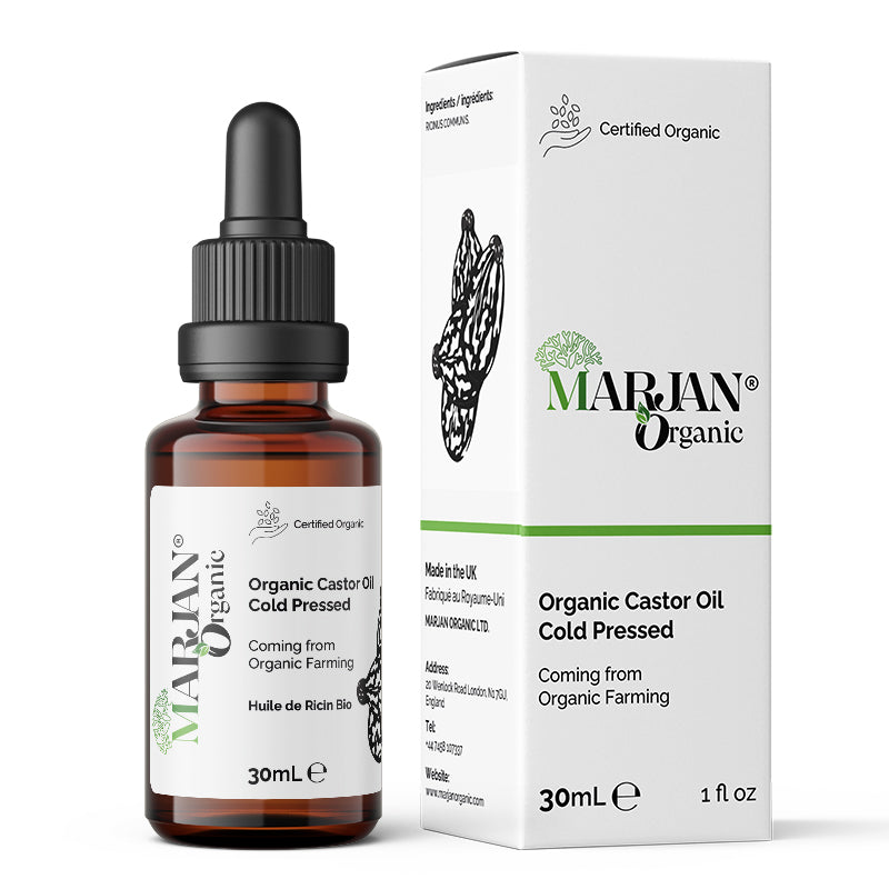 Organic Castor Oil – 100% Pure, Cold-Pressed for Hair, Skin & Lashes