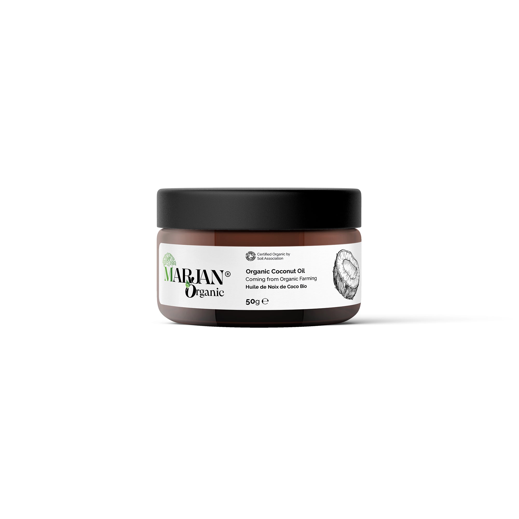 Huile de Coco Bio - 100% Pur beurre (certifiée par Ecocert France & Soil Association)