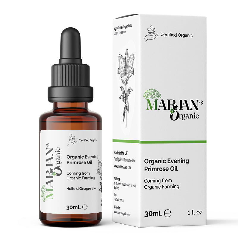 Organic Evening Primrose Oil – 100% Pure & Cold-Pressed for Face, Body & Hair
