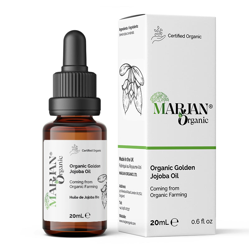 Organic Jojoba Oil – Cold Pressed 100% Pure Natural Oil for Face, Body, Hair & Skin Care