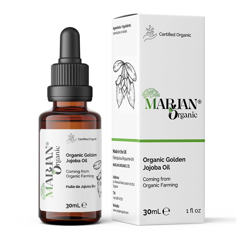 Organic Jojoba Oil – Cold Pressed 100% Pure Natural Oil for Face, Body, Hair & Skin Care