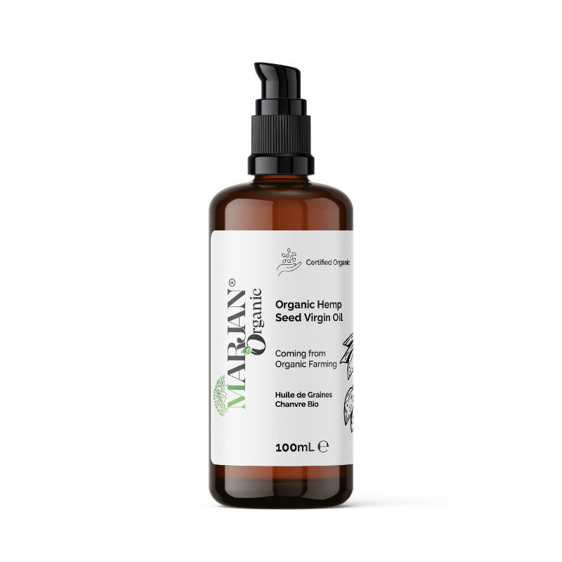 Organic Hemp Seed Oil – 100% Pure, Cold-Pressed for Face, Body, Hair & Massage