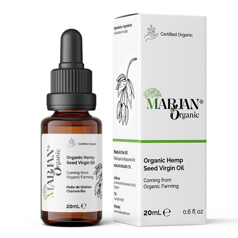 Organic Hemp Seed Oil – 100% Pure, Cold-Pressed for Face, Body, Hair & Massage