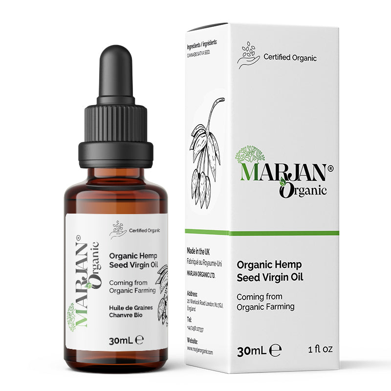Organic Hemp Seed Oil – 100% Pure, Cold-Pressed for Face, Body, Hair & Massage