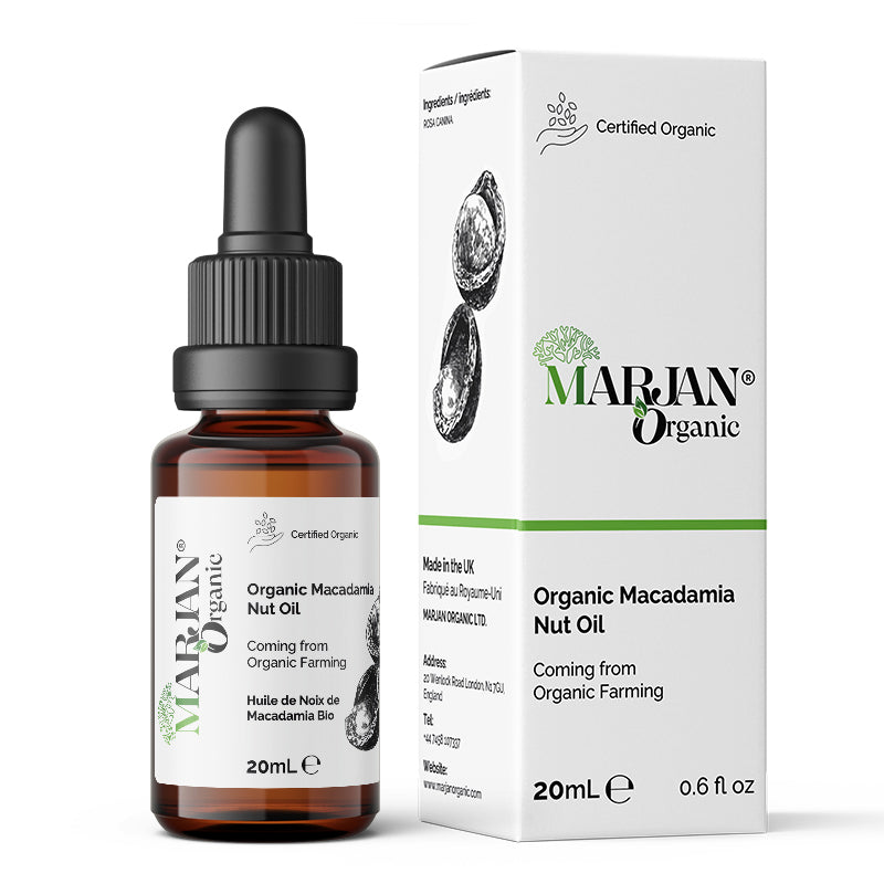 Organic Macadamia Oil – Pure & Cold-Pressed for Face, Body & Hair