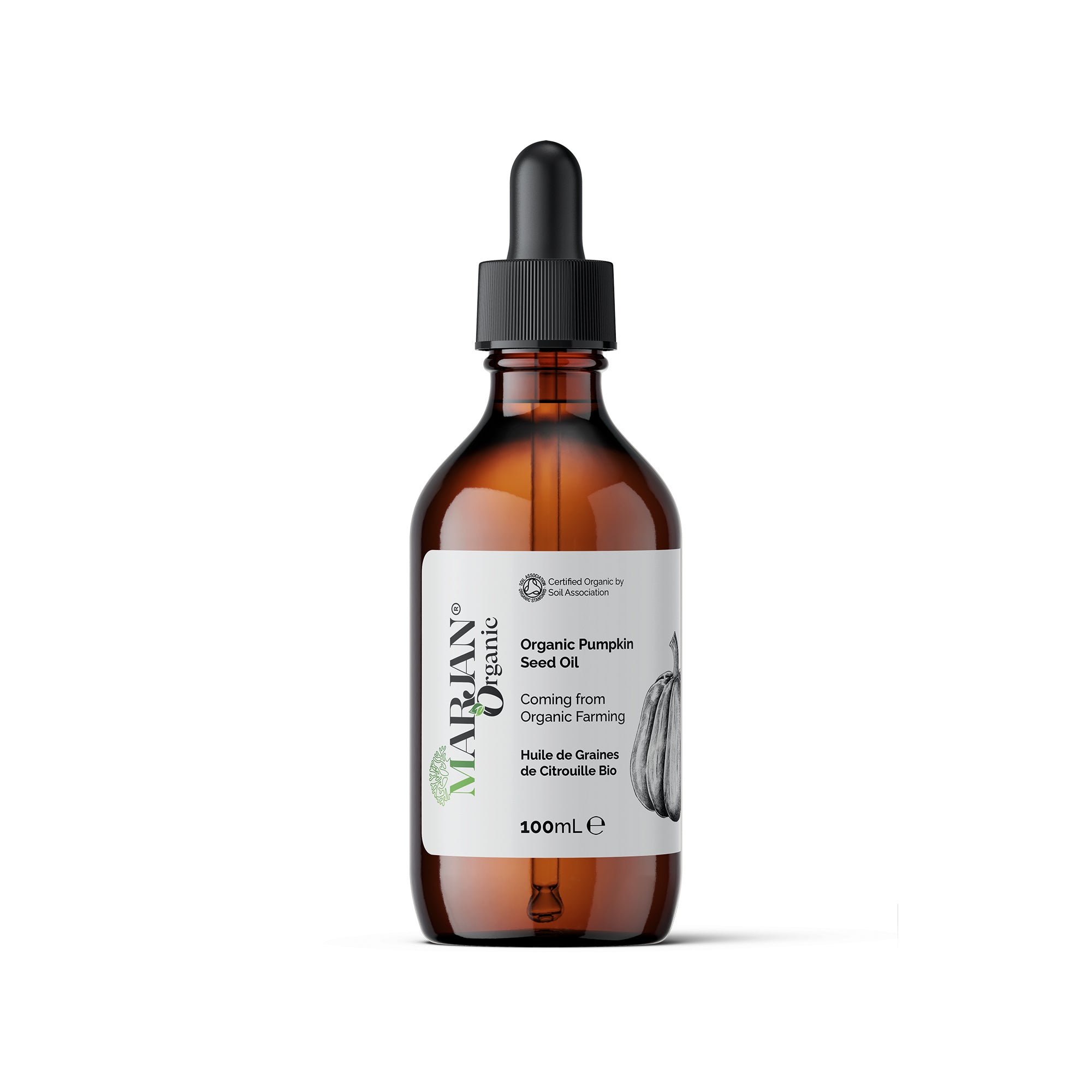 Organic Pumpkin Seed Oil 100% Pure Cold-Pressed for Face, Body & Hair