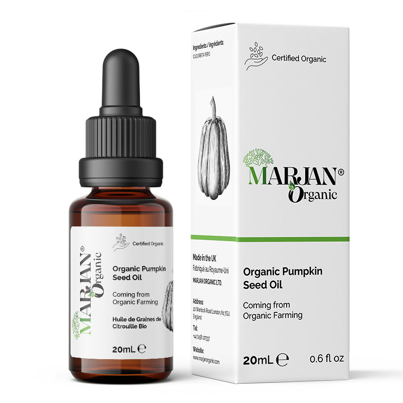 Organic Pumpkin Seed Oil 100% Pure Cold-Pressed for Face, Body & Hair