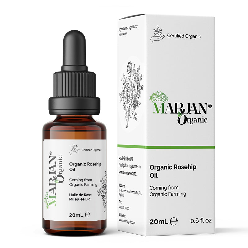 Organic Rosehip Oil – 100% Pure Cold-Pressed Plant-Based Oil for Face, Body & Hair