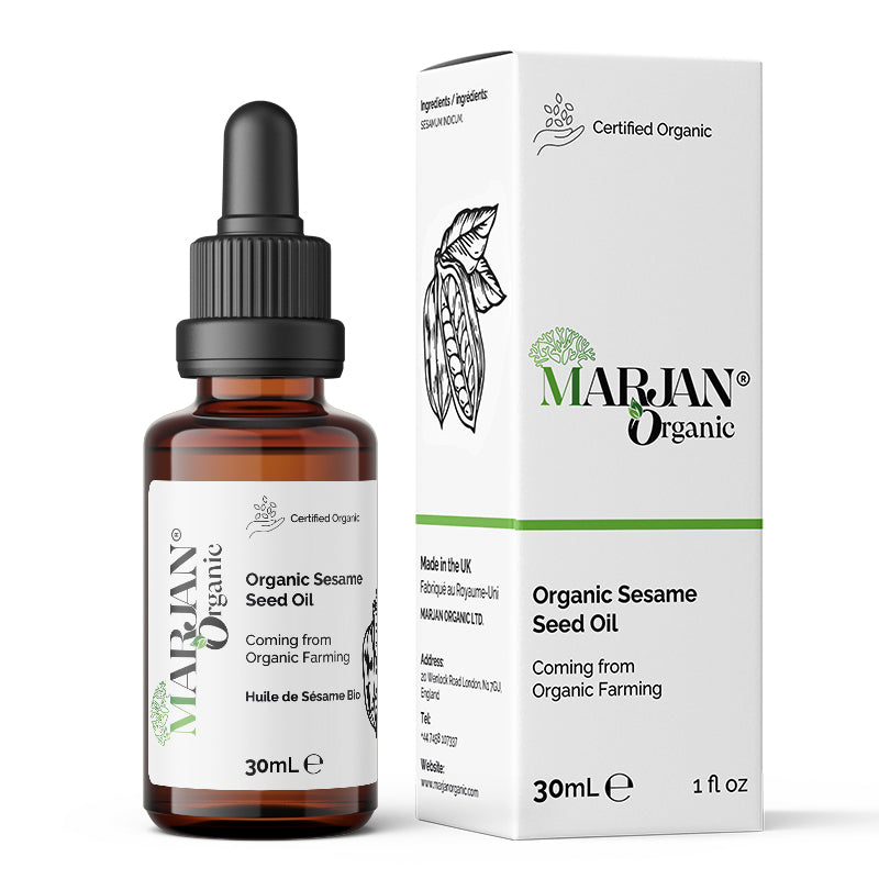 Organic Sesame Seed Oil – 100% Pure, Cold-Pressed for Face, Skin, Hair & Massage