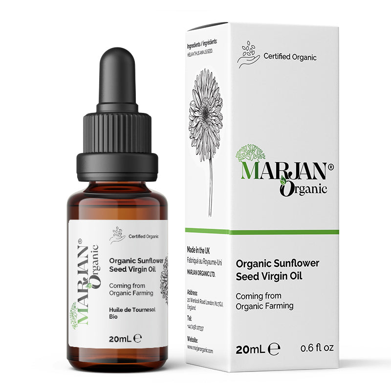 Organic Sunflower Oil 100% Pure & Cold-Pressed for Face, Body, Hair & Massage