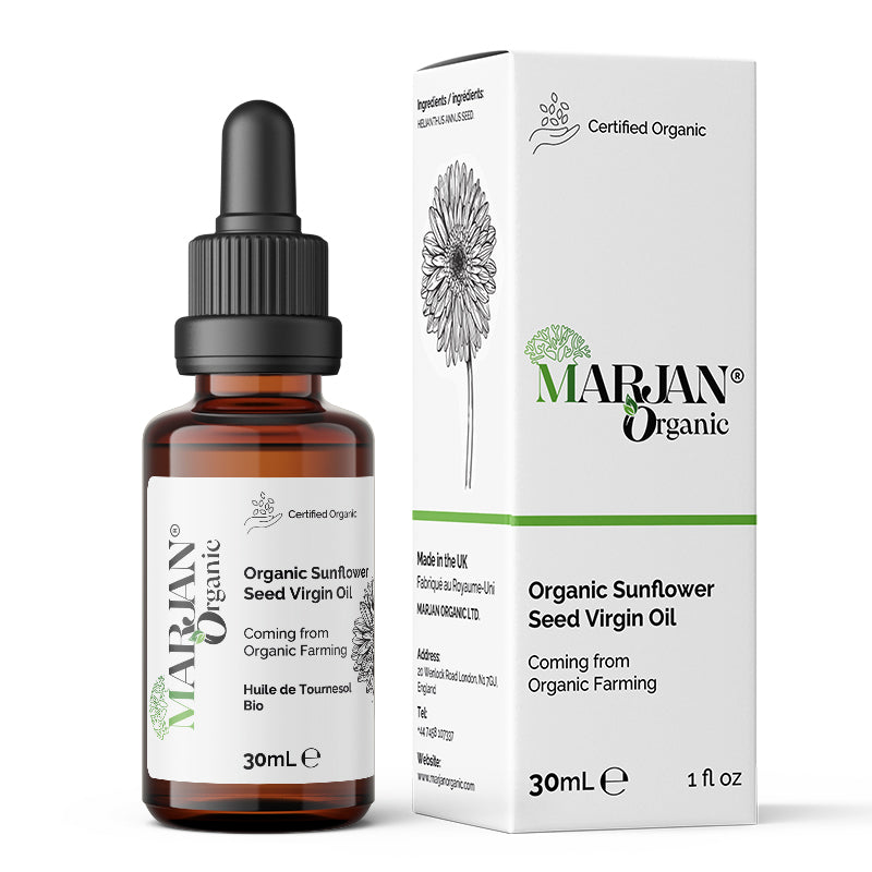 Organic Sunflower Oil 100% Pure & Cold-Pressed for Face, Body, Hair & Massage