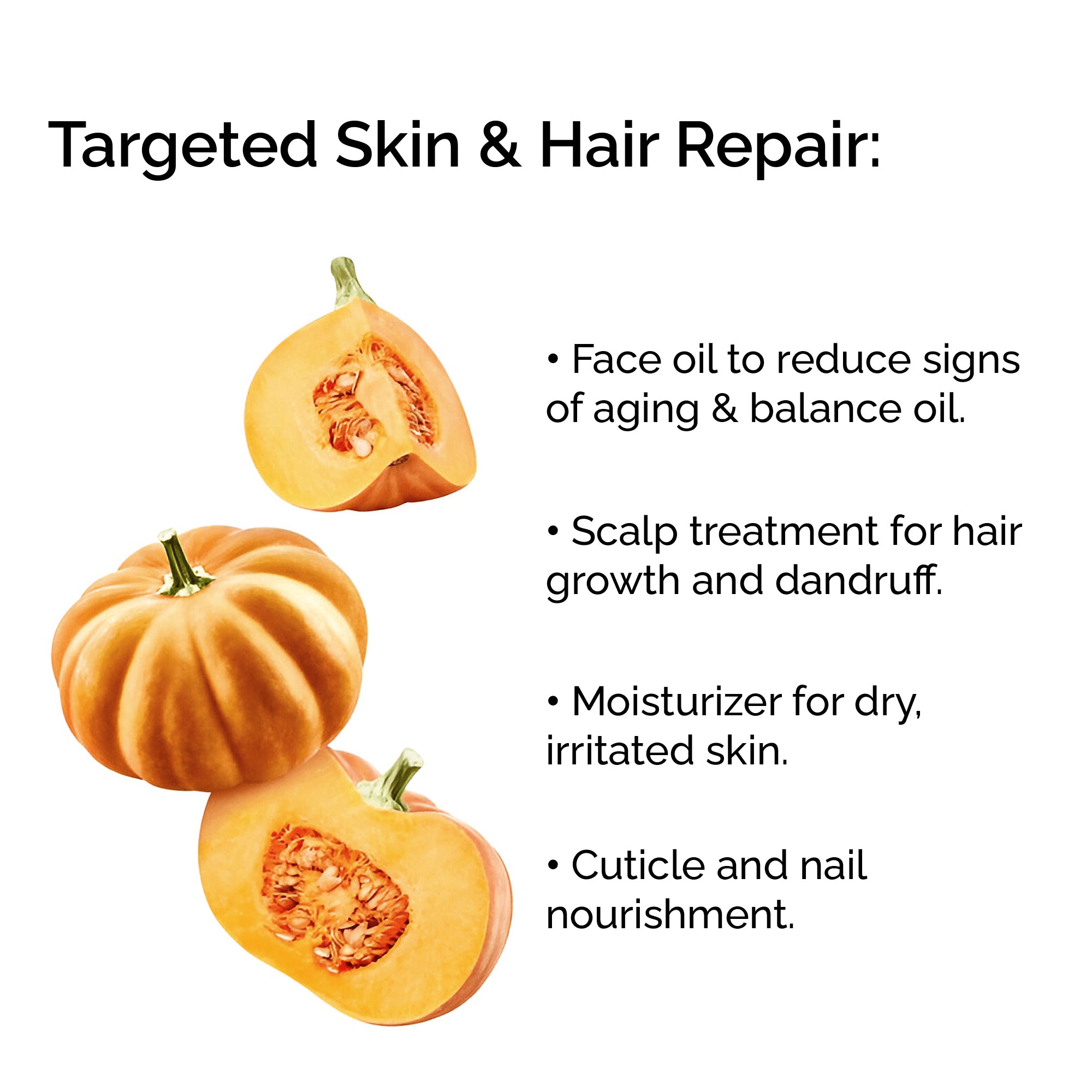 Organic Pumpkin Seed Oil 100% Pure Cold-Pressed for Face, Body & Hair