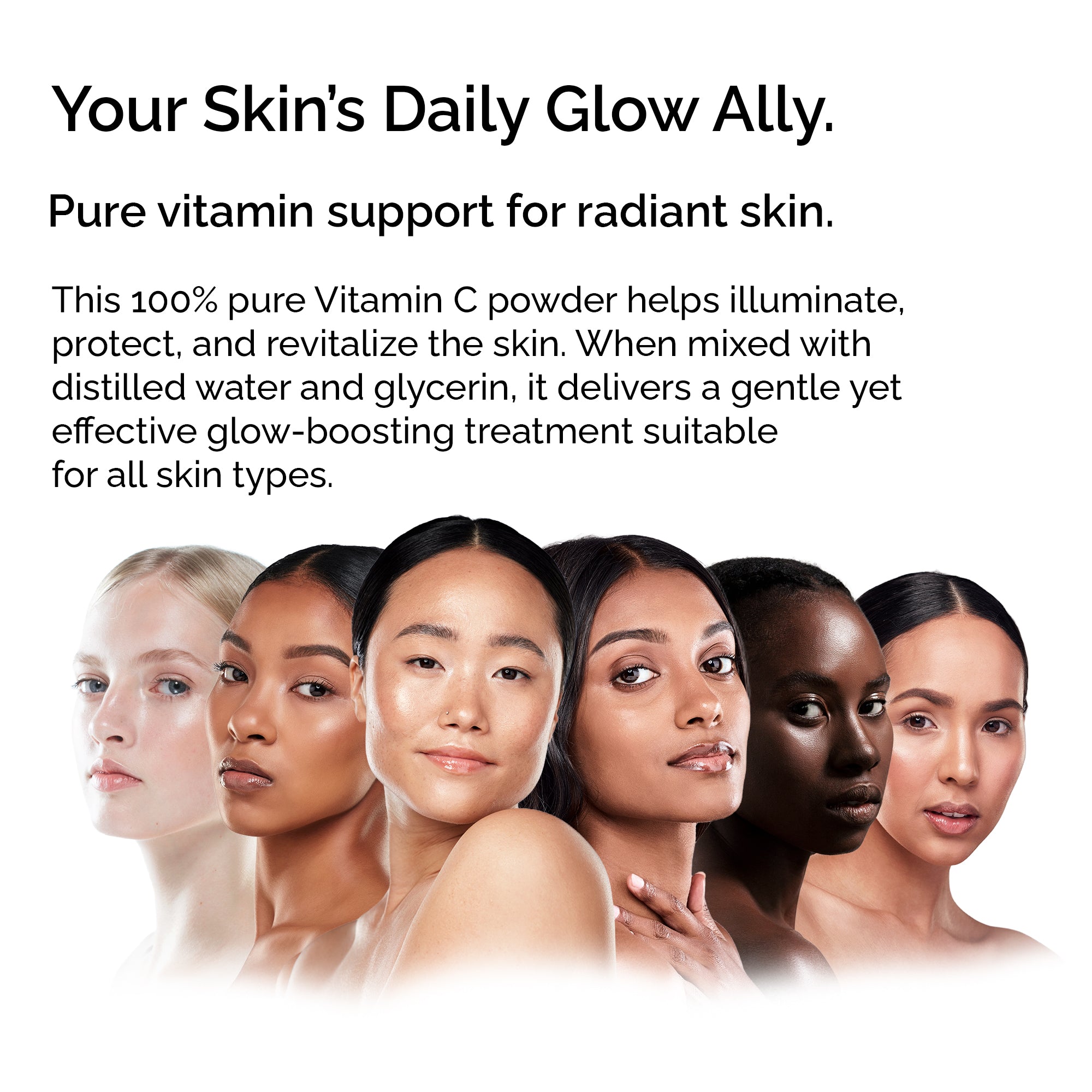 Pure L-Ascorbic Acid (Vitamin C) Powder 30g – For Face, Skin, Body & Hair Brightening Care