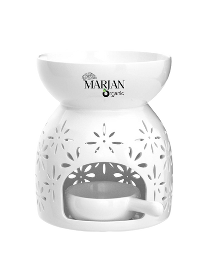 Ceramic Essential Oil Diffuser &amp; Candle Burner – Aromatherapy Gift Set
