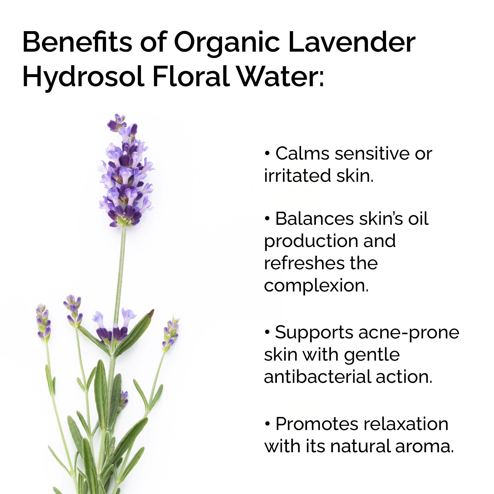Organic Lavender Hydrosol – Soothing Floral Water for Skin &amp; Hair