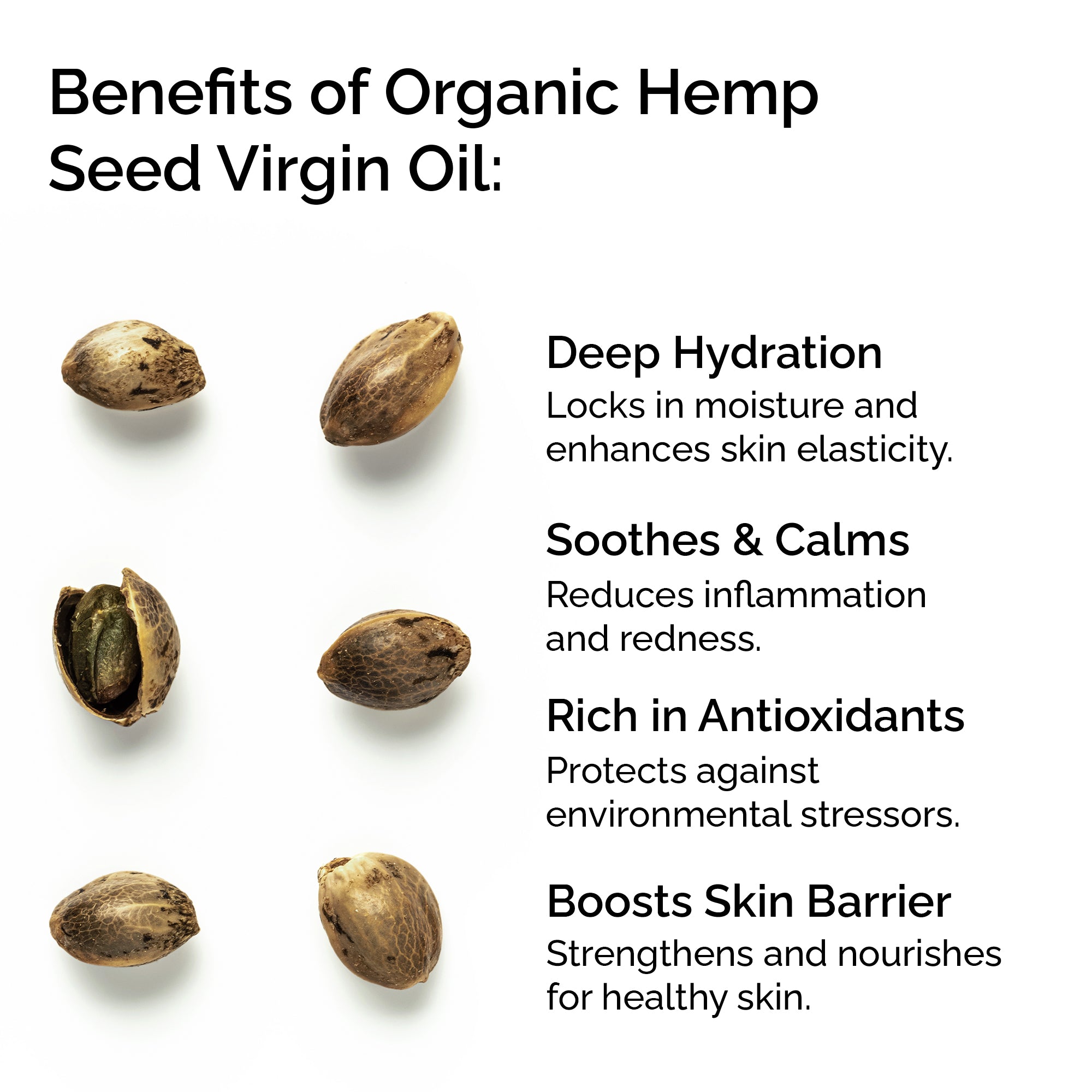 Organic Hemp Seed Oil – 100% Pure, Cold-Pressed for Face, Body, Hair &amp; Massage