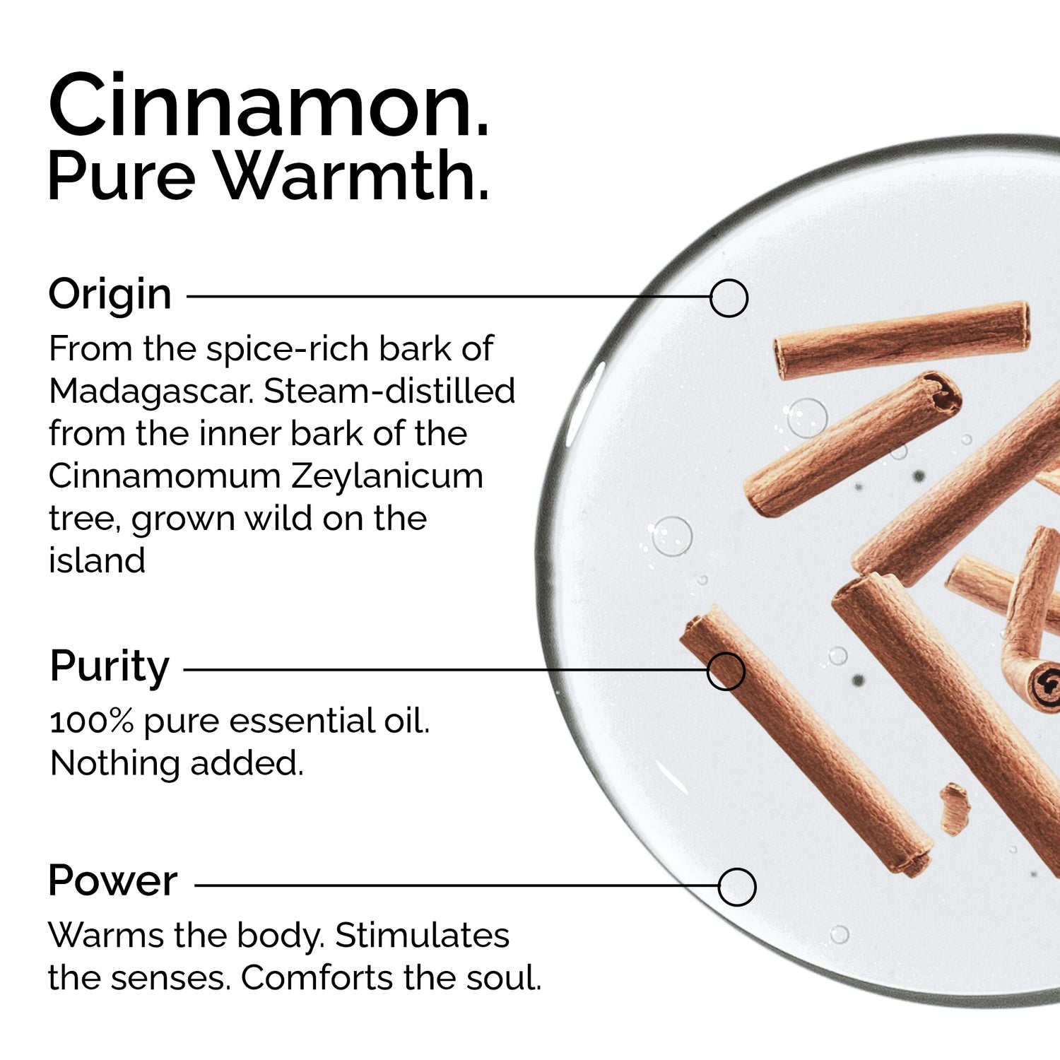 Organic Cinnamon Bark Essential Oil – 100% Pure &amp; Natural, Undiluted