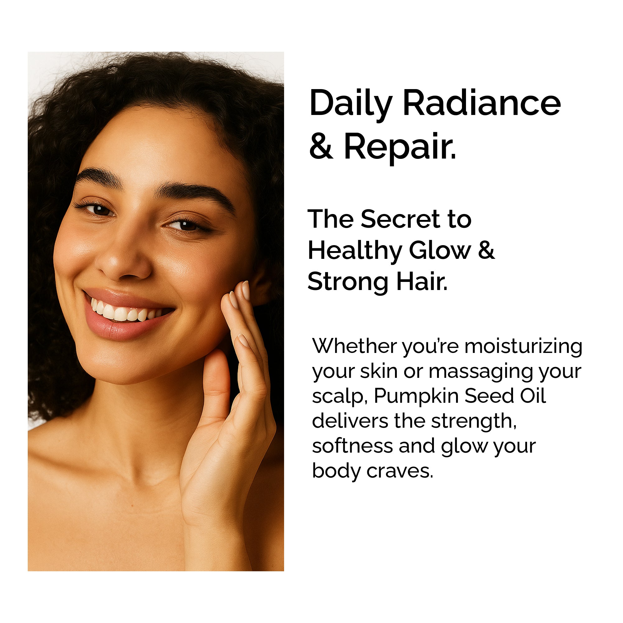 Organic Pumpkin Seed Oil 100% Pure Cold-Pressed for Face, Body &amp; Hair