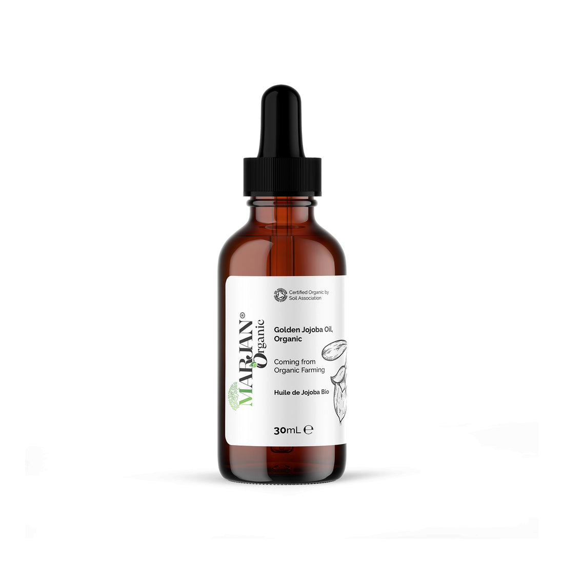 Huile de Jojoba Bio - 100% Vierge (Certifiée par Ecocert Greenlife &amp; Soil Association)