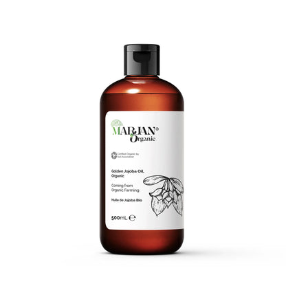 Organic Cold Pressed Jojoba Oil – 100% Pure Natural Oil for Face, Body, Hair &amp; Skin Care