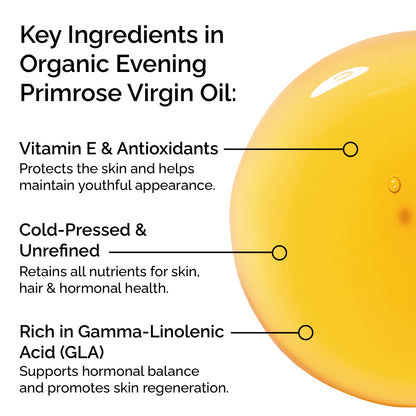 Evening Primrose Oil – Organic, Cold-Pressed