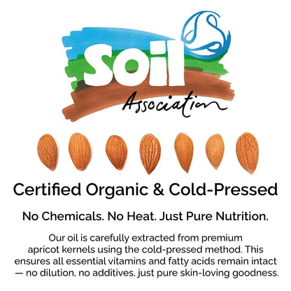 Organic Apricot Kernel Oil – 100% Pure &amp; Cold-Pressed for Face, Body &amp; Hair Care