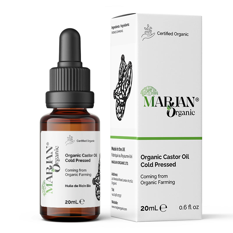 Organic Castor Oil – 100% Pure, Cold-Pressed for Hair, Skin &amp; Lashes