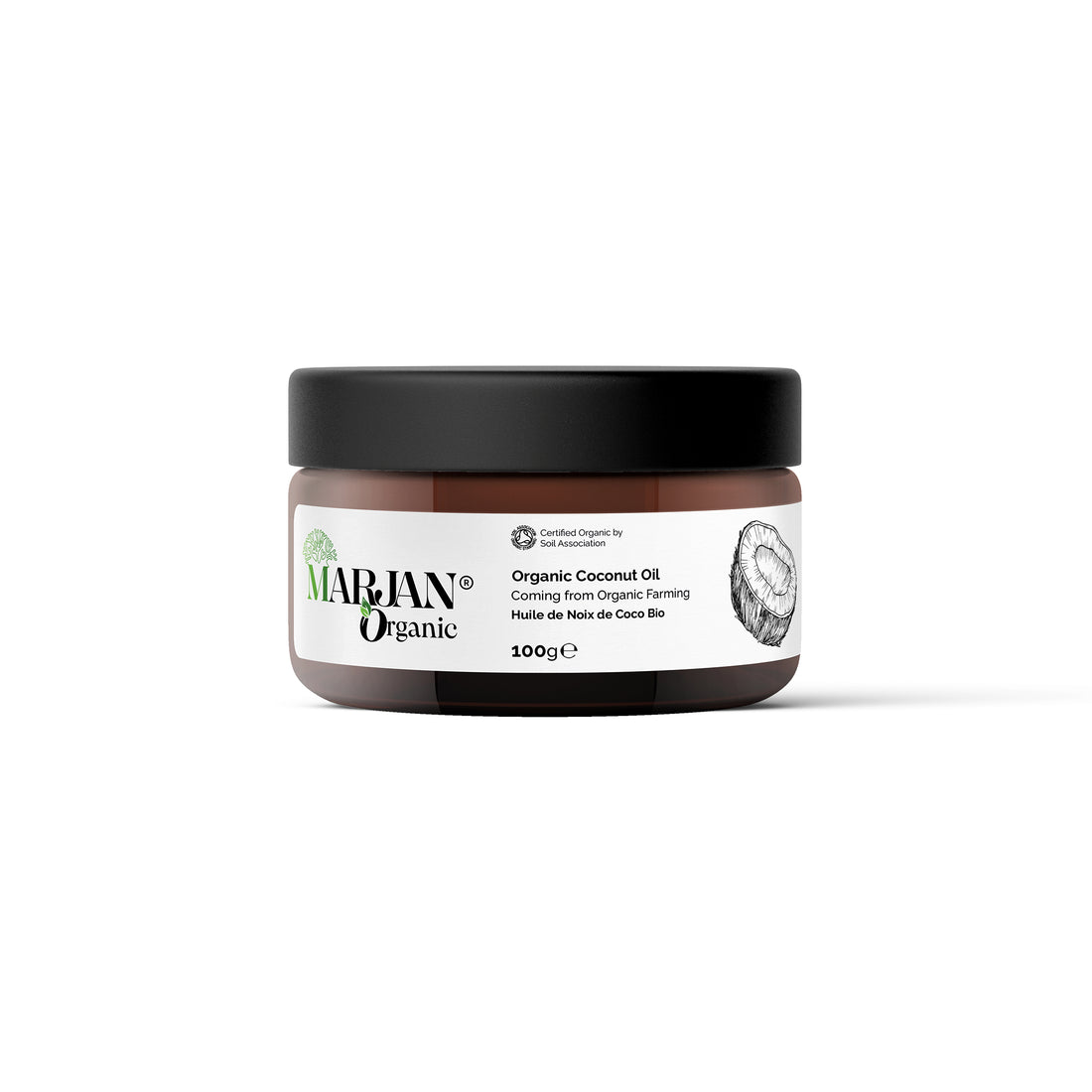 Huile de Coco Bio - 100% Pur beurre (certifiée par Ecocert France &amp; Soil Association)