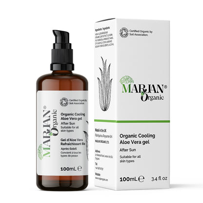 Organic Cooling Aloe Vera Gel – Hydrating &amp; Soothing After-Sun Care