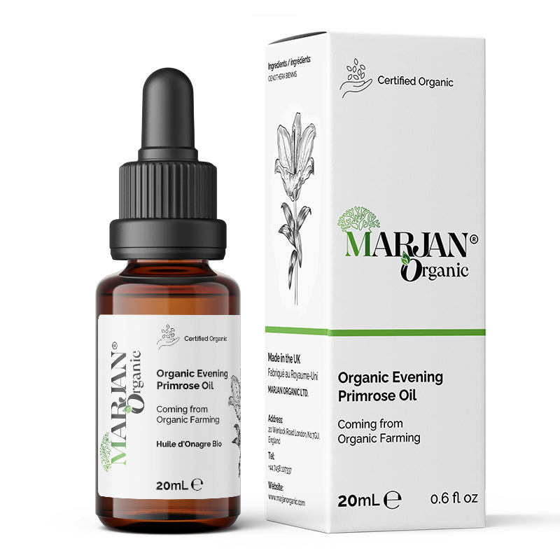 Organic Evening Primrose Oil – 100% Pure &amp; Cold-Pressed for Face, Body &amp; Hair