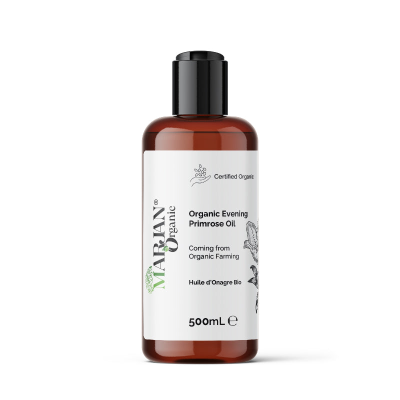 Organic Evening Primrose Oil – 100% Pure &amp; Cold-Pressed for Face, Body &amp; Hair