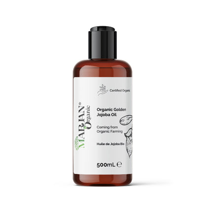 Organic Jojoba Oil – Cold Pressed 100% Pure Natural Oil for Face, Body, Hair &amp; Skin Care