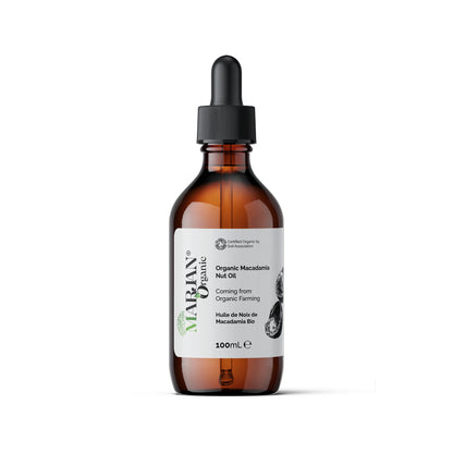 Organic Macadamia Oil – Pure &amp; Cold-Pressed for Face, Body &amp; Hair