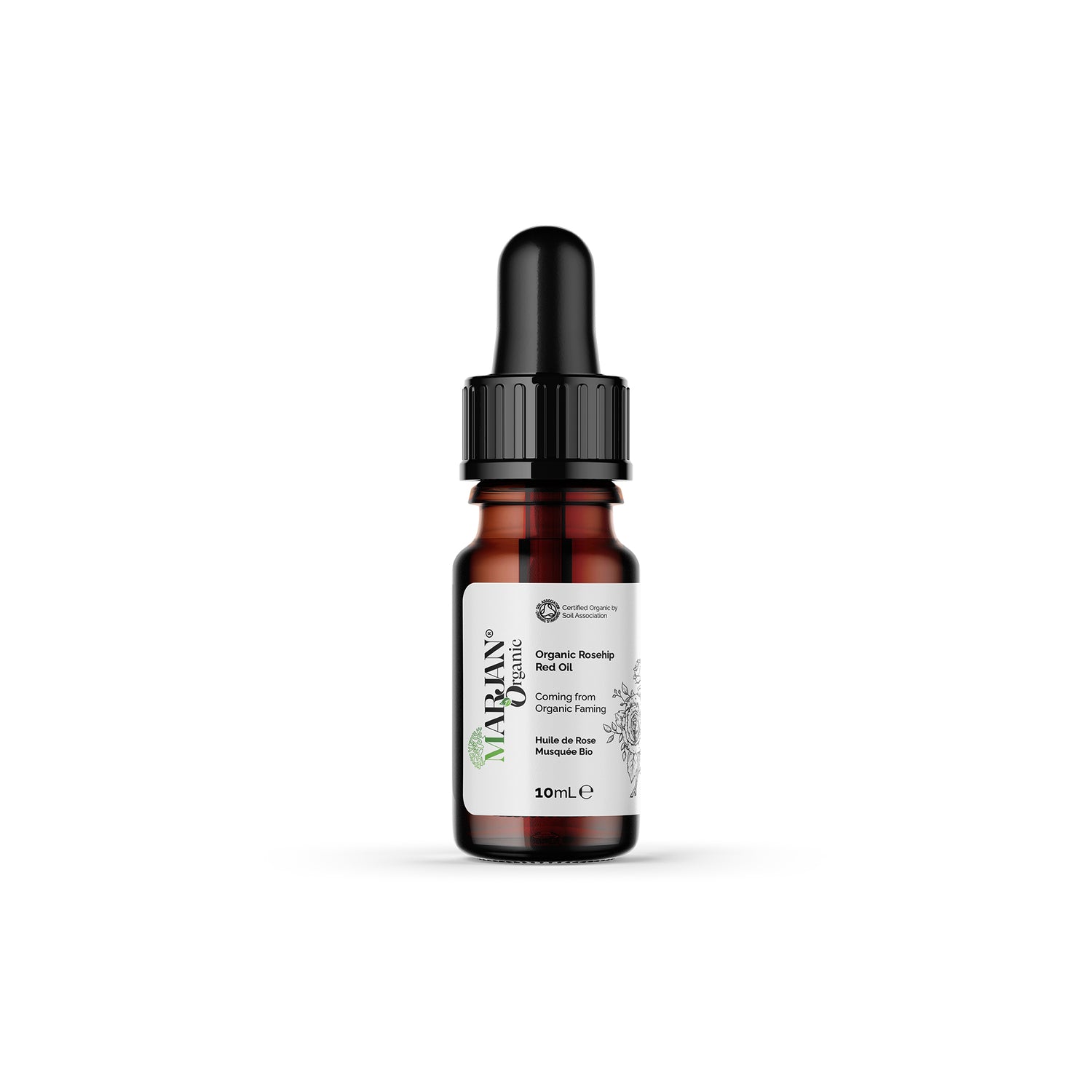 Huile de rose musquée bio – 100 % vierge, pressée à froid et certifiée par la Soil Association | Miracle éclaircissant et anti-âge