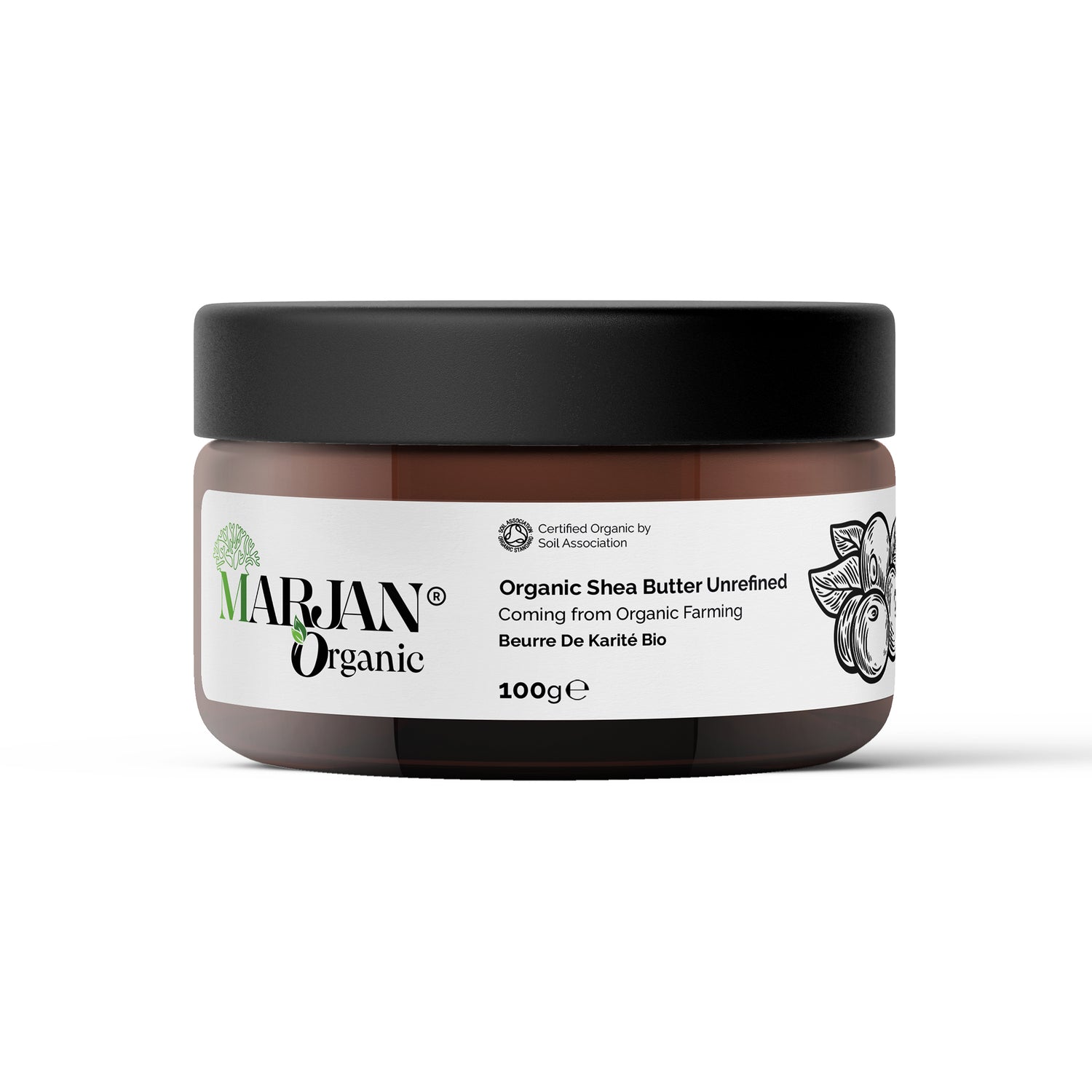 Organic Shea Butter (Unrefined) - 100% Pure &amp; Certified by The Soil Association | Deep Repair &amp; Intense Nourishment