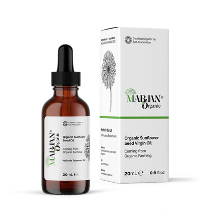 Organic Sunflower Oil 100% Pure &amp; Cold-Pressed for Face, Body, Hair &amp; Massage