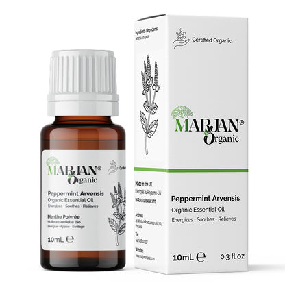 Organic Peppermint Arvensis Essential Oil – 100% Pure &amp; Natural, Undiluted