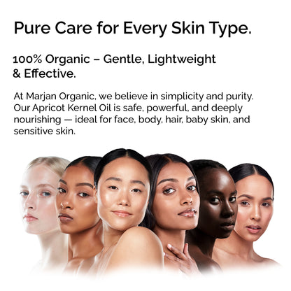 Organic Apricot Kernel Oil – 100% Pure &amp; Cold-Pressed for Face, Body &amp; Hair Care