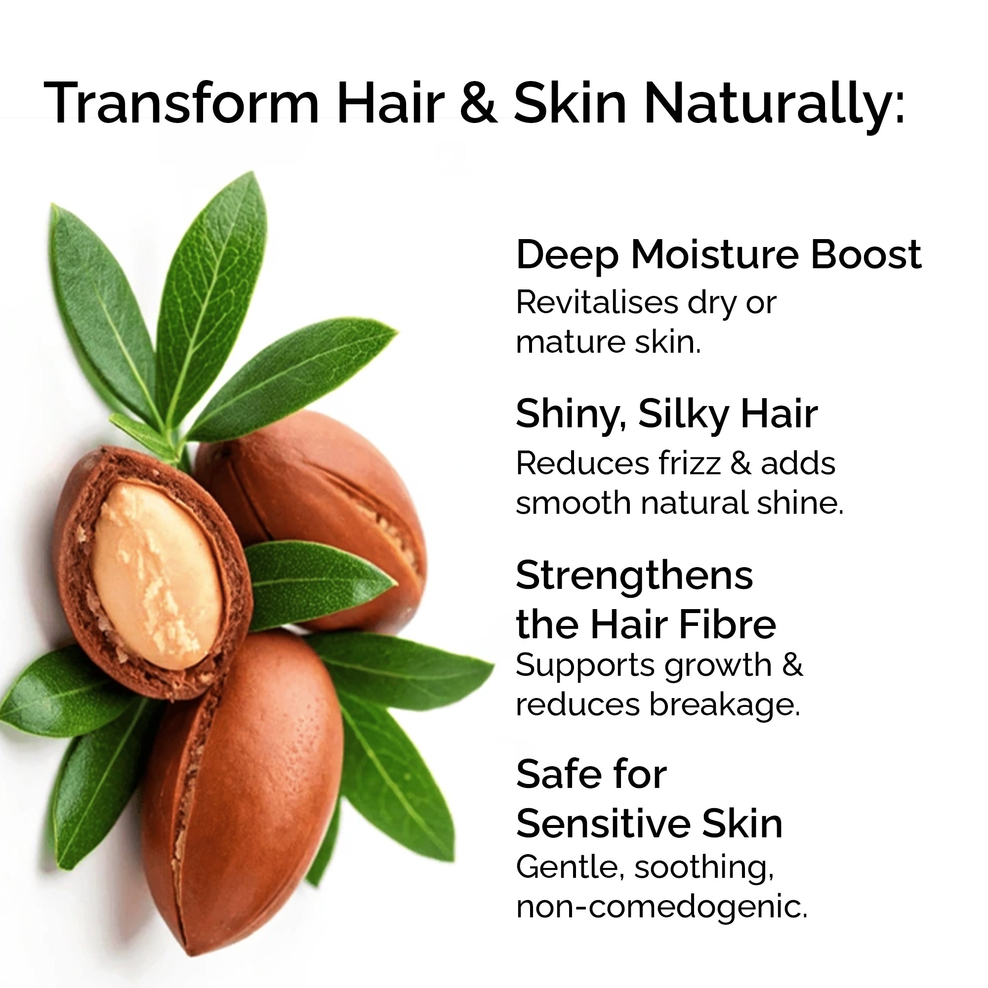 Organic Argan Oil – 100% Pure Cold-Pressed Moroccan Oil