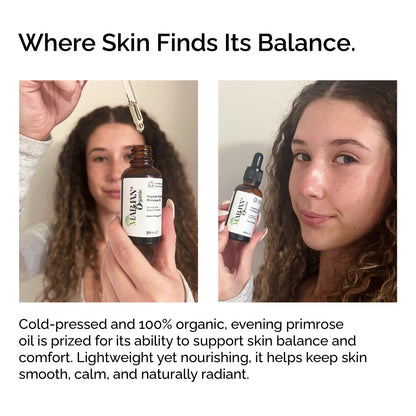Organic Evening Primrose Oil – 100% Pure &amp; Cold-Pressed for Face, Body &amp; Hair
