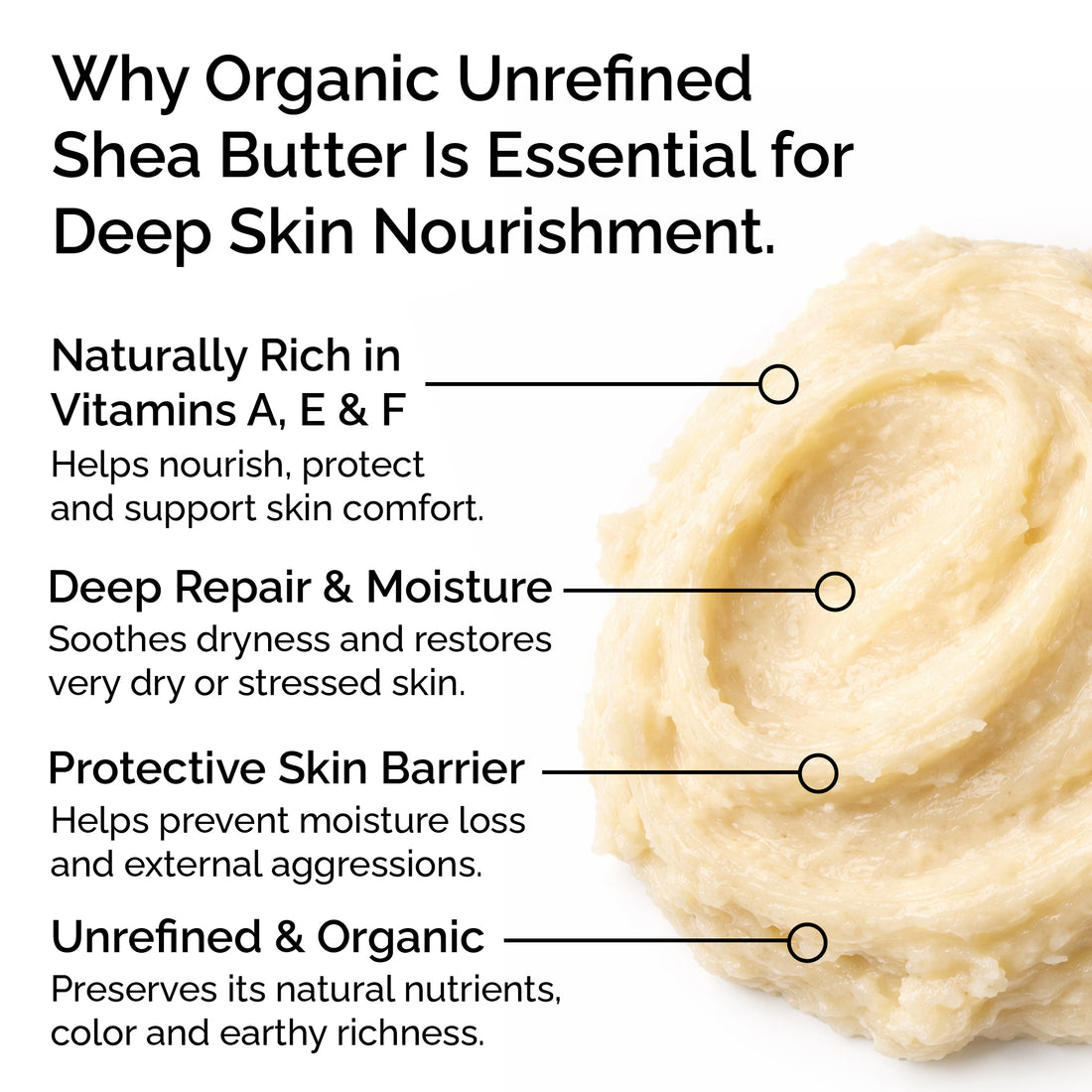 Raw Shea Butter – 100% Pure Organic, Hair &amp; Skin