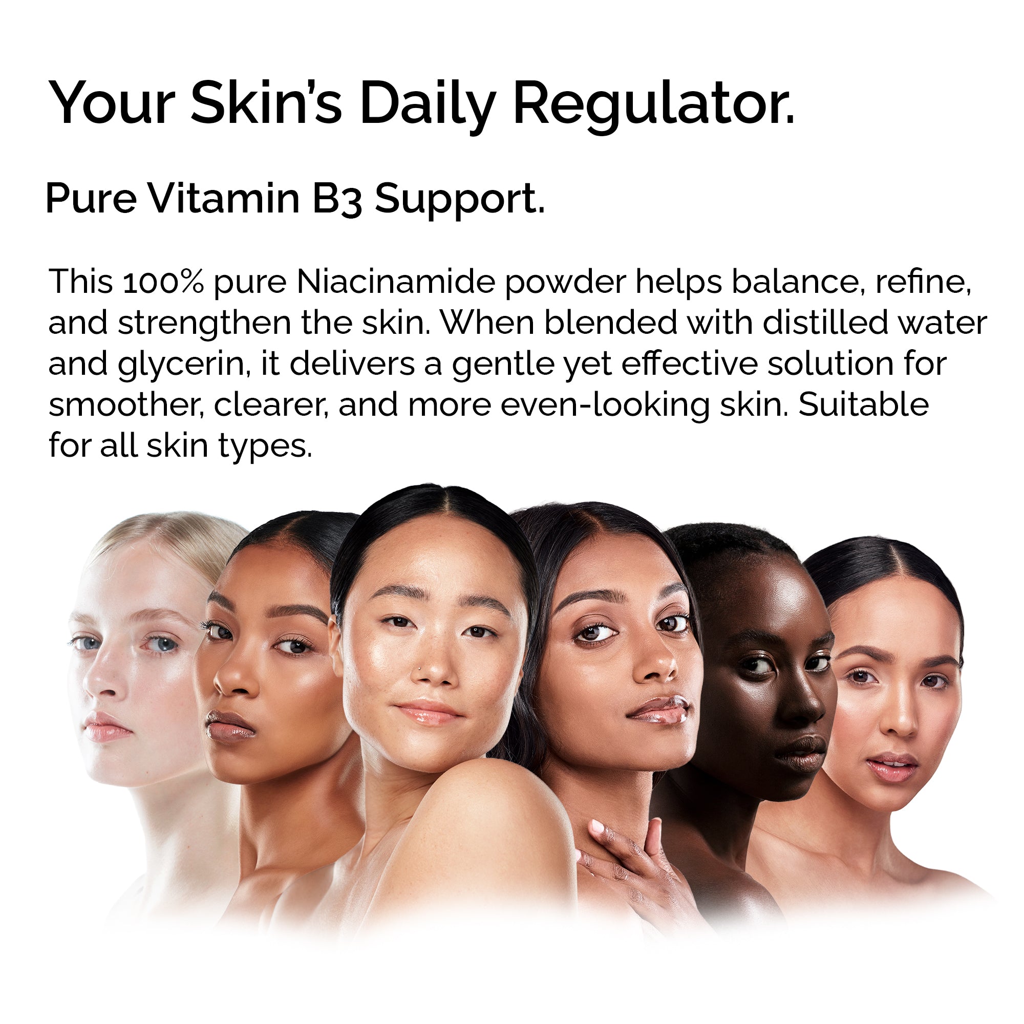 Niacinamide Powder 30g – Pure &amp; Natural Vitamin B3 for Skin Glow, Brightening, Even Skin Tone &amp; Pore Refining Care
