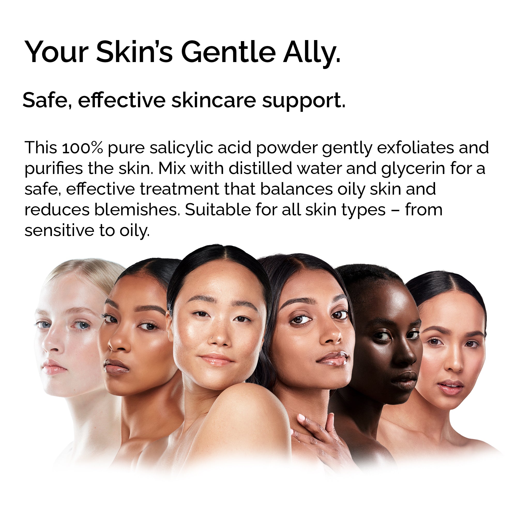 Salicylic Acid Powder – Cosmetic Grade for Face &amp; Body, 30g