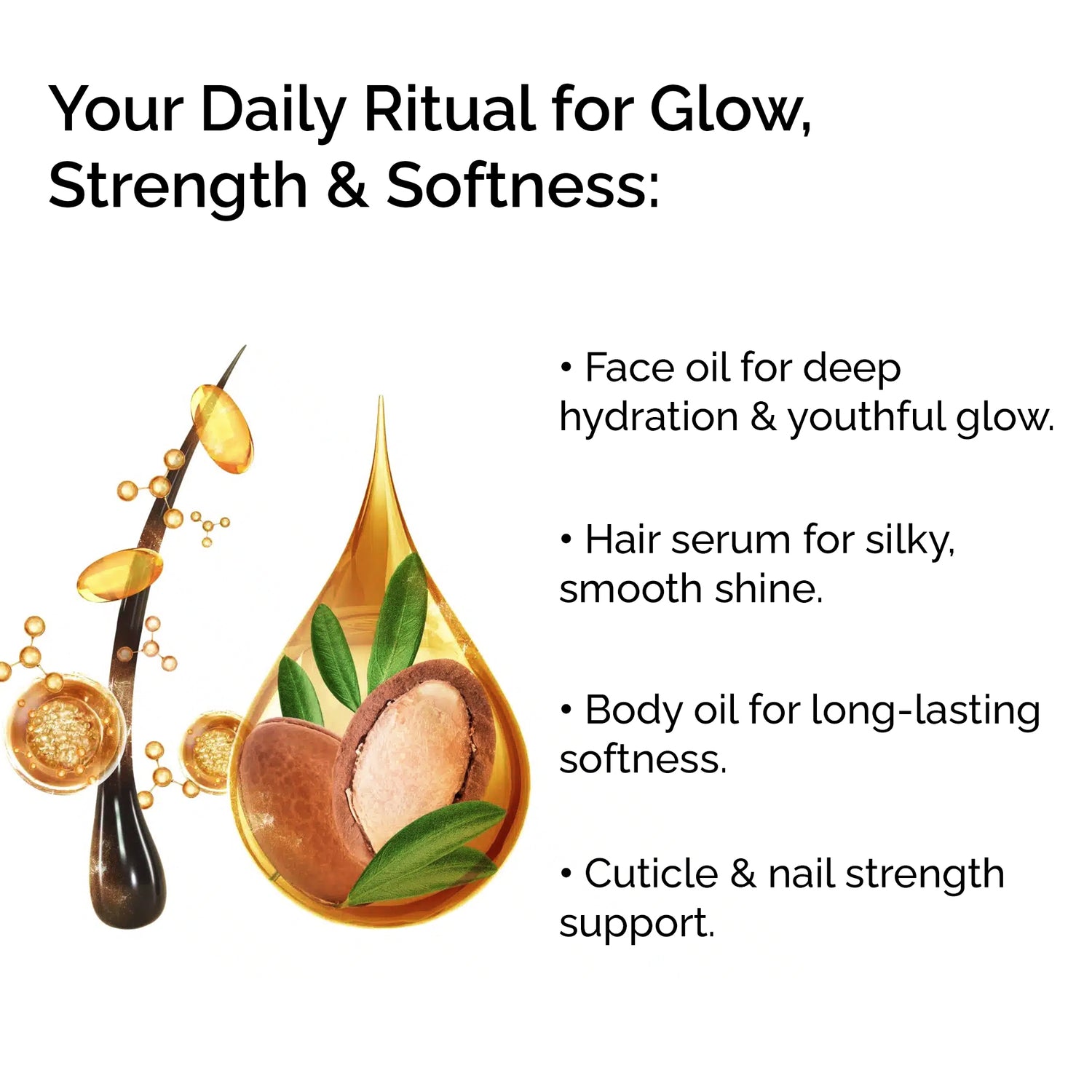 Organic Argan Oil – 100% Pure Cold-Pressed Moroccan Oil