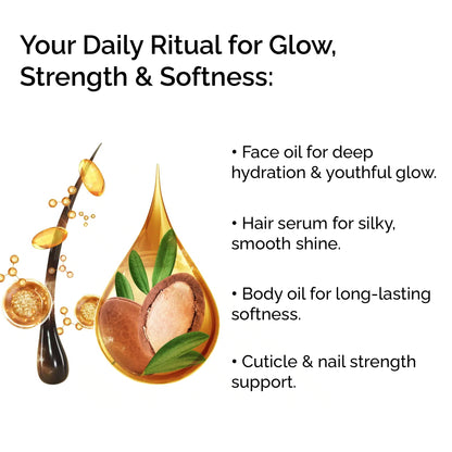 Organic Argan Oil – 100% Pure Cold-Pressed Moroccan Oil